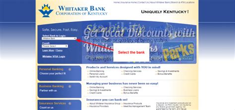 whitaker bank|whitaker bank online banking login.